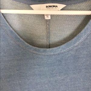 Denim colored short sleeved sweatshirt  dress